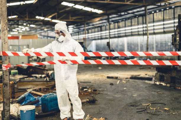 Professional Biohazard Cleanup technician working in Agness, OR